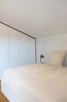 Ein Bett oder Betten in einem Zimmer der Unterkunft Ferienhaus Fringaluna