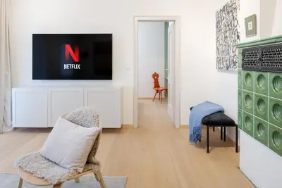 TV/Unterhaltungsangebot in der Unterkunft Design-Apartment am Chiemsee