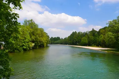 Naturlandschaft in der Nähe des Campingplatzes