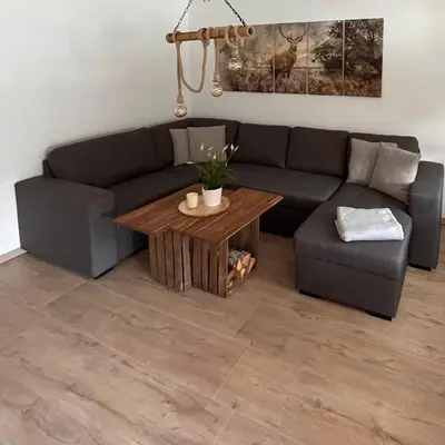 Ein Sitzbereich in der Unterkunft Casa-Heckl