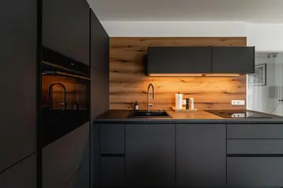 Küche/Küchenzeile in der Unterkunft Bay 12° Boutique Apartment am Chiemsee
