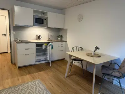 Küche/Küchenzeile in der Unterkunft Gemütliches Appartment im Souterrain