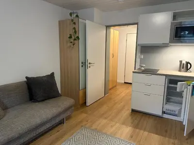 Küche/Küchenzeile in der Unterkunft Gemütliches Appartment im Souterrain