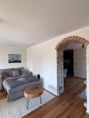 Ein Sitzbereich in der Unterkunft Ferienwohnung Antretter