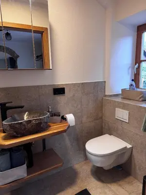Ein Badezimmer in der Unterkunft Ferienwohnung Antretter
