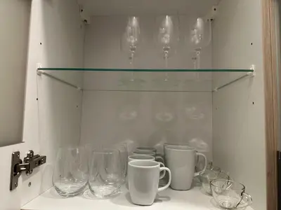 Kaffee-/Teezubehör in der Unterkunft Moderne Wohnung im Grünen