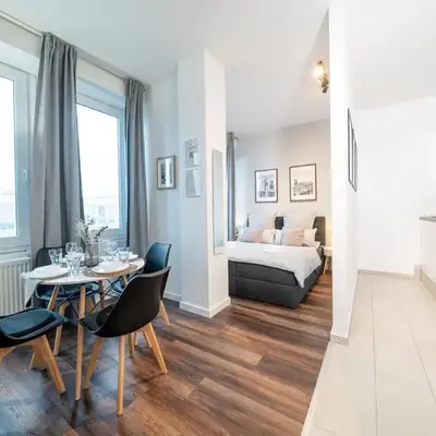 5 Modern city studio for 6 Bogenhausen near Messe Munich