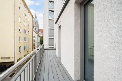 Ein Balkon oder eine Terrasse in der Unterkunft Homaris Apartments Therese