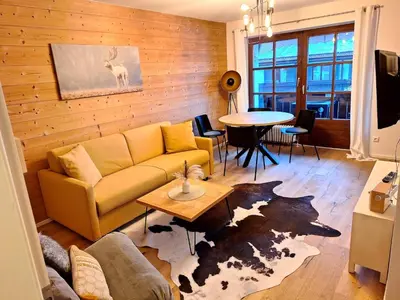 Ein Sitzbereich in der Unterkunft Apartmenthaus Der Johanneshof - tolle Lage nah am See