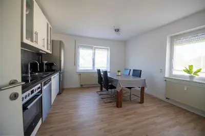 Küche/Küchenzeile in der Unterkunft W&P Living Wohnung mit Balkon Parkplatz