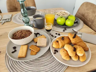 Essen in der Ferienwohnung oder in der Nähe