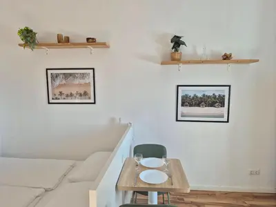 Ein Sitzbereich in der Unterkunft Studio 2 - Apartments am Schloss