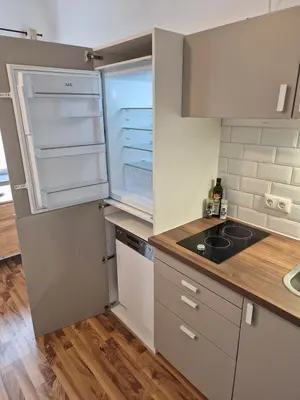 Küche/Küchenzeile in der Unterkunft Studio 3 - Apartments am Schloss