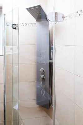 Ein Badezimmer in der Unterkunft Stylish city apartment, close to the English Garden