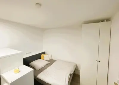 Ein Bett oder Betten in einem Zimmer der Unterkunft Appartment Schwabenblick