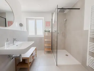Ein Badezimmer in der Unterkunft Skyrise Apartments in Bad Wörishofen - zentral & modern