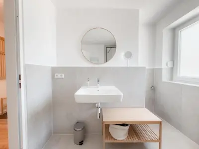 Ein Badezimmer in der Unterkunft Skyrise Apartments in Bad Wörishofen - zentral & modern