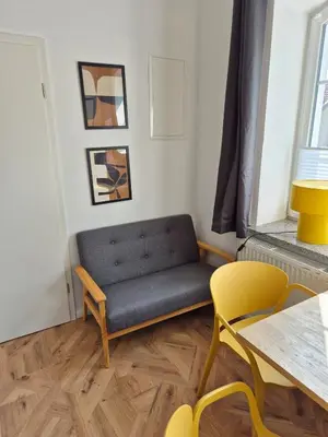 Ein Sitzbereich in der Unterkunft 2-Zimmer Wohnung 3 - Apartments am Schloss