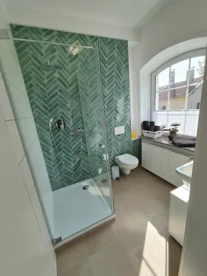 Ein Badezimmer in der Unterkunft 2-Zimmer Wohnung 3 - Apartments am Schloss