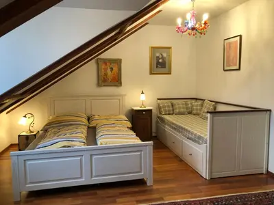 Ein Bett oder Betten in einem Zimmer der Unterkunft Park Apartment