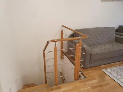 Ein Sitzbereich in der Unterkunft 80m2 ruhige 3 Zimmer Duplexwohnung mit zwei Bäder und schönem Garten