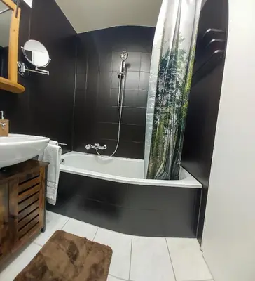 Ein Badezimmer in der Unterkunft Apartment Schildenstein