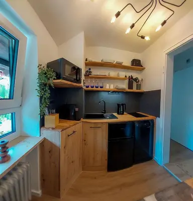 Küche/Küchenzeile in der Unterkunft Apartment Schildenstein