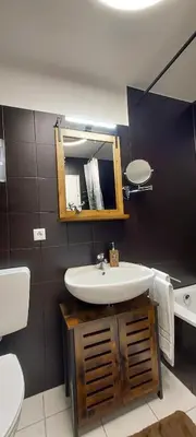 Ein Badezimmer in der Unterkunft Apartment Schildenstein