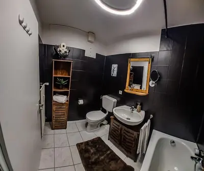 Ein Badezimmer in der Unterkunft Apartment Schildenstein