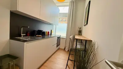 Küche/Küchenzeile in der Unterkunft BeckHomes Munich - Stylish Central Apartments