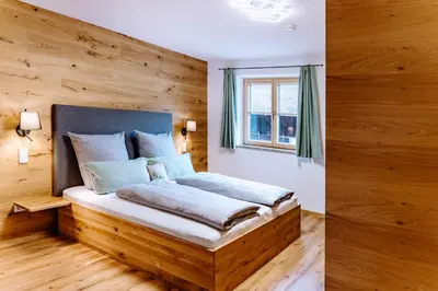 Ein Bett oder Betten in einem Zimmer der Unterkunft Zum Kirchmair