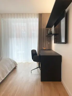 Ein Bett oder Betten in einem Zimmer der Unterkunft Great room best location