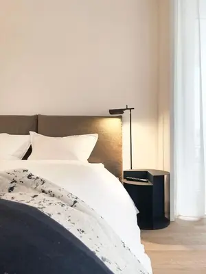 Ein Bett oder Betten in einem Zimmer der Unterkunft Great room best location