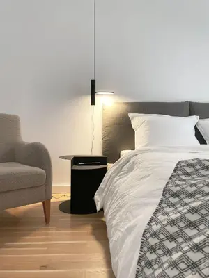 Ein Bett oder Betten in einem Zimmer der Unterkunft Great room best location