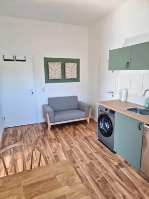 Küche/Küchenzeile in der Unterkunft 2-Zimmer Wohnung 4 - Apartments am Schloss