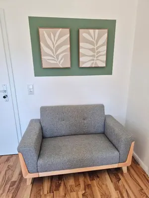 Ein Sitzbereich in der Unterkunft 2-Zimmer Wohnung 4 - Apartments am Schloss