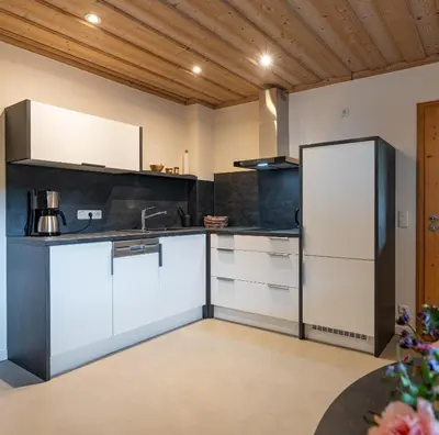 Küche/Küchenzeile in der Unterkunft Apartment in Kirchheim bei München