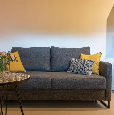 Ein Sitzbereich in der Unterkunft Apartment in Kirchheim bei München