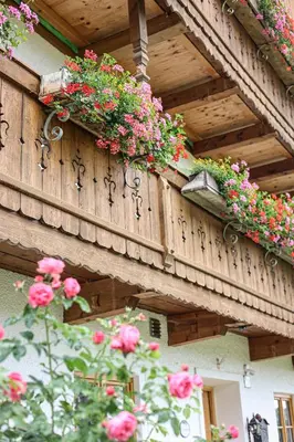 Ein Balkon oder eine Terrasse in der Unterkunft Brunnlochnerhof