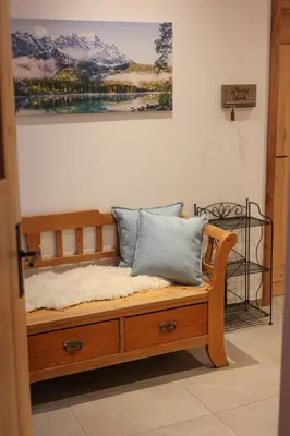 Ein Bett oder Betten in einem Zimmer der Unterkunft Brunnlochnerhof
