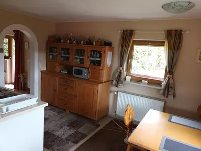 Küche/Küchenzeile in der Unterkunft Ferienwohnung