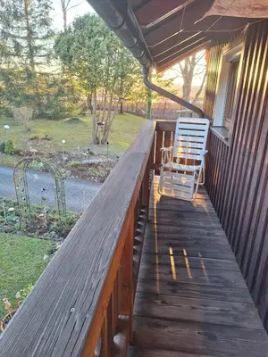 Ein Garten an der Unterkunft Ferienwohnung