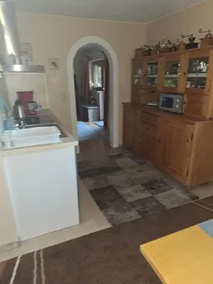 Küche/Küchenzeile in der Unterkunft Ferienwohnung