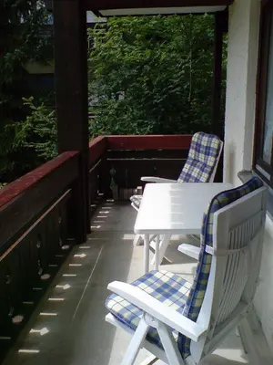 Ein Balkon oder eine Terrasse in der Unterkunft Ferienwohnung Mattenklotz