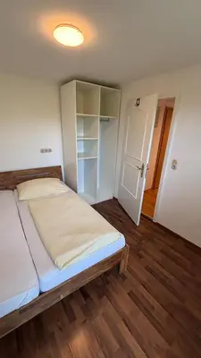 Ein Bett oder Betten in einem Zimmer der Unterkunft Gemütliches 50qm Apartment mit Terrasse und Garten