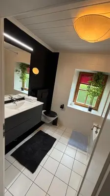 Ein Bett oder Betten in einem Zimmer der Unterkunft Gemütliches 50qm Apartment mit Terrasse und Garten