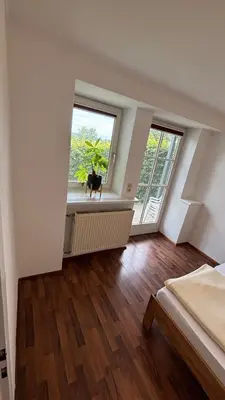 Ein Bett oder Betten in einem Zimmer der Unterkunft Gemütliches 50qm Apartment mit Terrasse und Garten