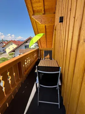 Ein Balkon oder eine Terrasse in der Unterkunft Ferienwohnung Abendrot Jochner