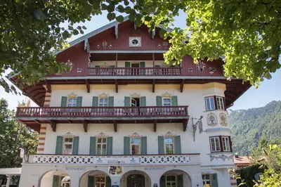 Ein allgemeiner Bergblick oder ein Berglick von der Ferienwohnung aus