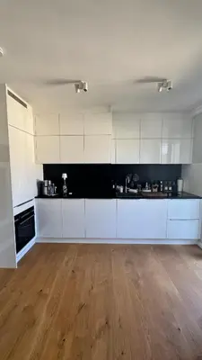Küche/Küchenzeile in der Unterkunft Exklusive 60qm Designerwohnung im Herzen von München - 1 min zur Maximilianstraße